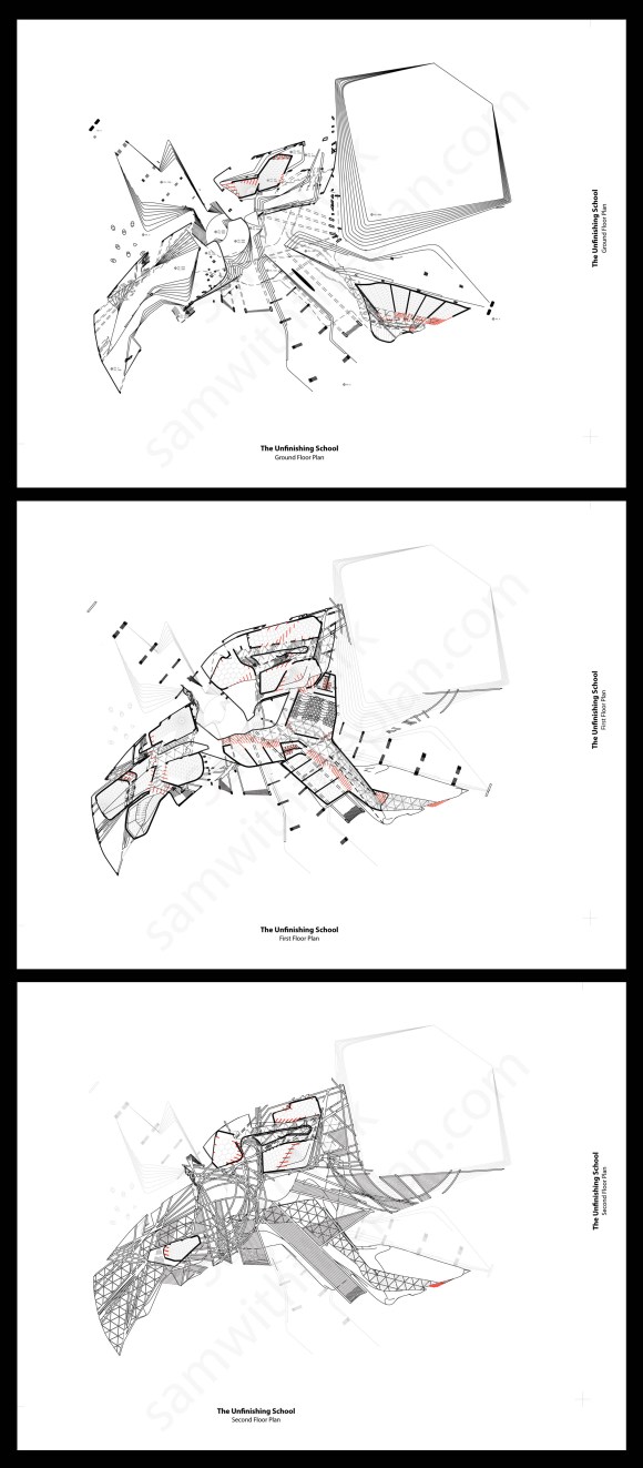 the unfinishing school triptych